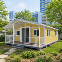 Villa préfabriquée de luxe personnalisée de 20 pieds ou 40 pieds avec 2 ou 3 chambres, design pliable, maison conteneur extensible
