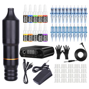 Kit de Máquina de Tatuar Inalámbrica Recargable, Pistola de Tatuar Rotativa Digital para Artistas del Tatuaje Profesionales, Uso en Arte Corporal - Product Image 2