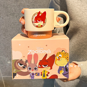 Mug en céramique <span class=keywords><strong>Disney</strong></span> avec poignée, ensemble de tasses à café écologiques pour les fêtes, utilisation à domicile, <span class=keywords><strong>tasse</strong></span> à café, thé et lait avec boîte cadeau - Product Image 1