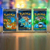 JERY Premium Étui de rangement et de présentation magnétique en acrylique pour cartes à collectionner TCG, lot de 3, compatible ETC, Pokémon, cartes sportives