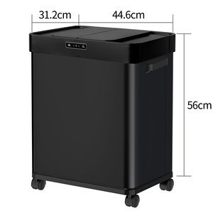 <span class=keywords><strong>Cubo</strong></span> de <span class=keywords><strong>Basura</strong></span> Inteligente Eléctrico de 50L con Tapa Deslizante Doble |   Sensor Automático y Control Táctil |   <span class=keywords><strong>Cubo</strong></span> de <span class=keywords><strong>Basura</strong></span> para Cocina - Product Image 3