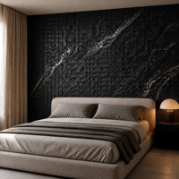 Revêtement mural en pierre souple Liuchuan Green Texture MCM, panneau de carrelage en quartz souple, style moderne classique, pour salon, intérieur et extérieur