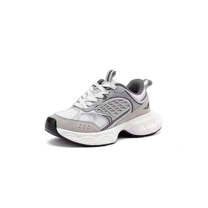 Zapatos Casuales Transpirables de Malla Plateada para Hombre, con Suela Gruesa Elevada y Cordones, Zapatillas Deportivas para Correr - Product Image 3