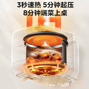 Olla a presión eléctrica Midea de 5L con olla interior de acero inoxidable y temporizador inteligente para sopas, guisos y cocción de carne - Product Image 4