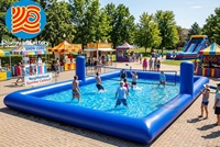 Piscine gonflable commerciale personnalisée, grande structure gonflable de jeu d'extérieur pour événements adultes et enfants