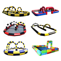 Piste de course gonflable commerciale NOVA pour karting / piste de balle Zorb pour enfants et adultes, jeux sportifs