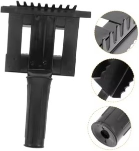 Peigne à cheveux en laine de vache et de cheval en métal noir brosse à cheveux d'élevage de bétail nettoyage du corps outils anti-démangeaisons pour animaux - Product Image 3