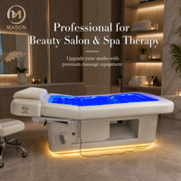 Table de massage électrique réglable à 4 moteurs, pliable, avec hydrothérapie spa, portable, pour salon de beauté et soins du visage