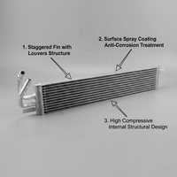 Radiateur de refroidissement d'huile en aluminium durable pour BMW 740i 750e XDrive 2023-2024 OE 17115A18804 Refroidisseur d'huile de transmission