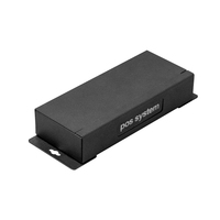 Systèmes de point de vente métalliques, concentrateur USB externe, alimentation 12V 24V, hub USB noir, logo personnalisé pour point de vente