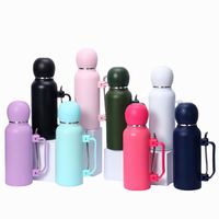 Bouteille isotherme grande capacité 1300 ml en acier inoxydable 304 avec poignée et paille, portable pour l'extérieur, vente en gros