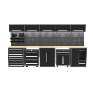 Armoire de rangement multifonctionnelle RW, meuble d'atelier de garage, armoires de garage, rangement modulaire, coffre à outils roulant <span class=keywords><strong>sur</strong></span> roues - Product Image 6