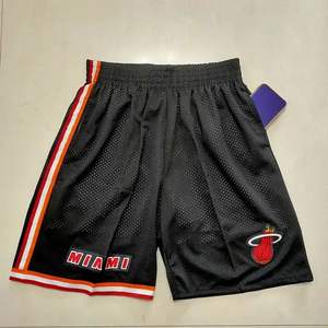 Retro nakış erkek spor örgü nefes en kaliteli basketbol tüm takımlar şort pantolon - Product Image 6