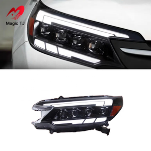 Ensamblaje de Faros LED para <span class=keywords><strong>Honda</strong></span> <span class=keywords><strong>CRV</strong></span> 2012-2014, Luces Diurnas Modificadas, Resistentes al Agua, 6000K, Lentes con Señal de Giro - Product Image 2