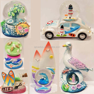 Souvenir Animal marin 3D personnalisé, océan, animal, résine, poisson, tortue, <span class=keywords><strong>Clown</strong></span>, poisson, hawaïen/mexicain/Bahamas, plage, boule à neige d'eau - Product Image 5