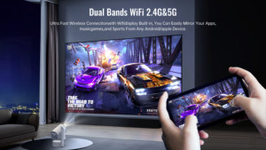 2025 Factory Wholesale Home Theater <strong>Projector</strong> R3P with Battery <strong>Built</strong> <strong>in</strong> Android 13 Media BT5.0 Smart 4K Streaming <strong>Tv</strong> <strong>Projector</strong> - Product Image 3