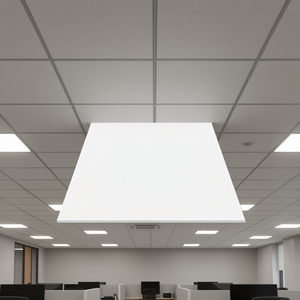 Paneles de techo modernos cuadrados de 24 x 24 pulgadas, de espuma de PVC blanca, absorbentes de sonido y resistentes al fuego, para edificios de oficinas. - Product Image 2