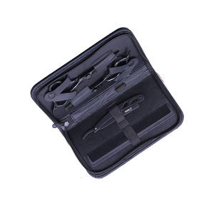 Kit de tijeras de adelgazamiento de peluquero de 4 piezas, hermosos kits de peluquero recubiertos de Color negro, tijeras de peluquero con maquinilla de afeitar y peine - Product Image 6