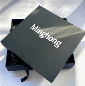 Caja <span class=keywords><strong>de</strong></span> Regalo Negra <span class=keywords><strong>de</strong></span> Lujo Personalizada con MOQ Bajo, 100 Unidades en Existencia para Entrega Rápida, con Cierre Magnético <span class=keywords><strong>de</strong></span> Cinta para Pequeños Negocios <span class=keywords><strong>de</strong></span> Ropa - Product Image 2
