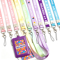 Lanière personnalisée en nylon et polyester écologique, impression par sublimation, porte-clés, cordon de cou, logo personnalisé, options de couleur