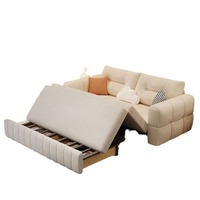 Sofá Cama Plegable de 3 Plazas con Almacenamiento Diseño Moderno para Apartamentos Pequeños Ideal para Cuartos de Huéspedes