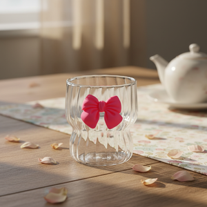 Popular 12oz <strong>Glass</strong> Tumbler Tea Cold Coffee Juice <strong>Cup</strong> with <strong>Glass</strong> Straw and Wood Lid - Product Image 5