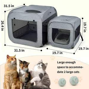 Draagbare Snelopenende Multi-Space Inklapbare Hondenkratten Voor Kleine Honden Puppy Box - Product Image 5