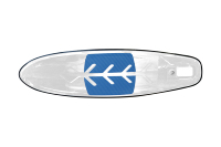 Planche de Stand Up Paddle transparente nouvelle conception, très vendue, avec pagaie verticale et lumière LED pour 1 personne, idéale pour le tourisme