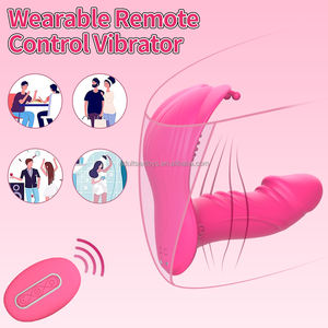 All'ingrosso della fabbrica giocattoli del sesso per adulti per le donne 3 dimenando <span class=keywords><strong>7</strong></span> mutandine di vibrazione rosa giocattolo indossabile farfalla G Spot Dildo vibratore - Product Image 4
