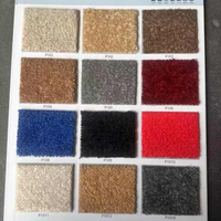 Tapis en fil de polyester terylène épaissi, insonorisant, ignifuge, couleur unie, bord incurvé, style moderne minimaliste pour hôtel