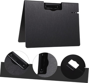 Clip de archivo de plástico Portapapeles Tablero plegable Abrazadera de <span class=keywords><strong>placa</strong></span> portátil Oficina PP - Product Image 2