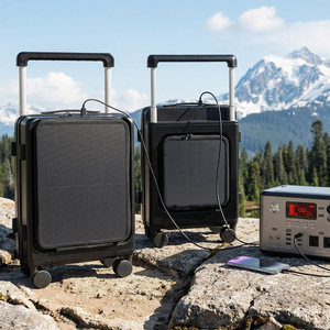 Tủ hành lý mở rộng bằng nhôm rộng, thiết kế mở kép, tích hợp tấm pin mặt trời phía trước & phía sau với công nghệ sạc nhanh - Product Image 1