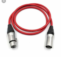 Câble de signal audio professionnel XLR mâle vers femelle 1 mètre - Convient aux systèmes audio - Équipement audio professionnel