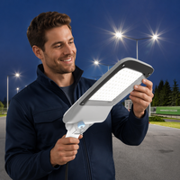 Lumière LED de type Shoebox pour extérieur, 200W, 150W, 100W, 50W sélectionnables, 140LM/W, avec cellule photoélectrique, étanche IP66, pour parking et jardin