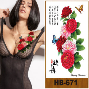 Tatuajes Temporales Impermeables de <span class=keywords><strong>Media</strong></span> Manga para <span class=keywords><strong>Hombre</strong></span> y Mujer, Diseño Ecológico de Xfashion, Adhesivo de Tatuaje de Manga Personalizable - Product Image 2