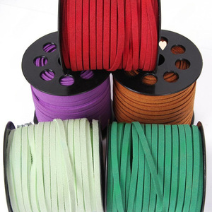 Korean Suede Cord 5mm Double Sided Woven Bracelet Necklace Craft Material For DIY Jewelry Making Supplies - Product Image 1