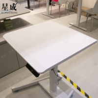 Table d'appoint électrique moderne à moteur unique, panneau en MDF réglable avec revêtement en poudre pour chambres à coucher, table basse