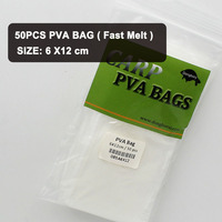 Sac de pêche en PVA soluble dans l'eau avec Taska Breakdown PVA pour carpe sac d'appât à bouillette grossière sac d'alimentation de pêche
