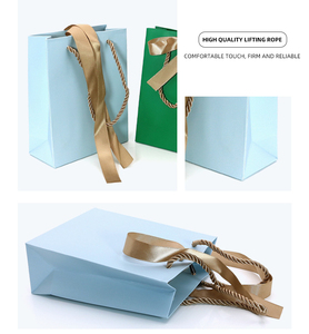 Custom Logo <b>Bow</b>-knot Recycled Materials Paper Bag Ribbon Handle Cardboard Packaging Tote Bags Bolsas <b>Gift</b> Paper Shopping Bag - Product Image 6