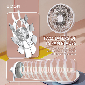 Oscillante <span class=keywords><strong>3</strong></span> In 1 portatile luce a Led a bassa tensione di raffreddamento a distanza In piedi piedistallo ventilatore da pavimento con luce - Product Image 3