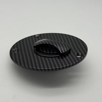 Tapa del Tanque de Combustible Delantero con Impresión Hidrográfica para Tres Orificios de Montaje con Tornillos, de Aluminio CNC sin Llave para Motocicleta