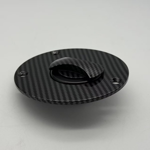 Couvre-réservoir d'essence avant en alliage d'aluminium CNC sans clé pour moto, impression hydrographique, pour trois trous de fixation à vis - Product Image 3
