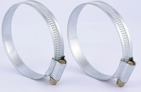 Ventes directes d'usine Collier de serrage de type britannique Collier de serrage en acier galvanisé Collier de serrage en acier inoxydable