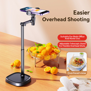 Professionnel T10 360 °   Support de téléphone réglable <span class=keywords><strong>pour</strong></span> diffusion en direct, <span class=keywords><strong>trépied</strong></span> robuste avec base épaissie - Product Image 4