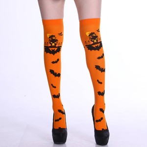 White Knee <b>Socks</b> Women Over The Knee <b>Long</b> <b>Socks</b> Daily Wear Four Seasons Polyester Core Spun Yarn - Product Image 4