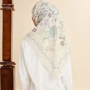 Offre Spéciale 2025 Exclusive Voile Hijab Collection Haute Qualité Couture Wrap-Doux Confort Carré Longueur Musulman Femmes Argyle Feuille - Product Image 2