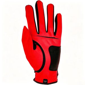 Guantes de golf con logotipo impreso personalizado para hombre, guantes de golf transpirables de cuero Cabretta con clip para tee de golf integrado - Product Image 6