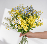 Bunga Chamomile Sutra Berkualitas Tinggi, Bunga Daisy Chamomile Buatan yang Realistis untuk Dekorasi