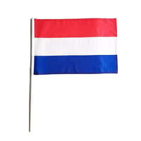 Drapeau à main personnalisé avec votre propre design, impression sur mesure, petit mini drapeau en polyester avec mât en plastique