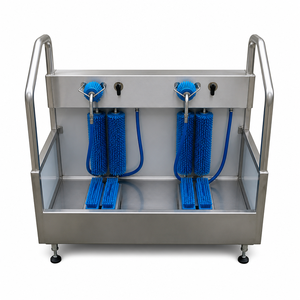 Máquina Compacta <span class=keywords><strong>de</strong></span> Limpieza <span class=keywords><strong>de</strong></span> Botas <span class=keywords><strong>de</strong></span> Acero Inoxidable 304 con Cepillos Dobles y Pulverizador Manual para Higiene Industrial <span class=keywords><strong>de</strong></span> Bajo Mantenimiento - Product Image 2